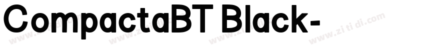 CompactaBT Black字体转换